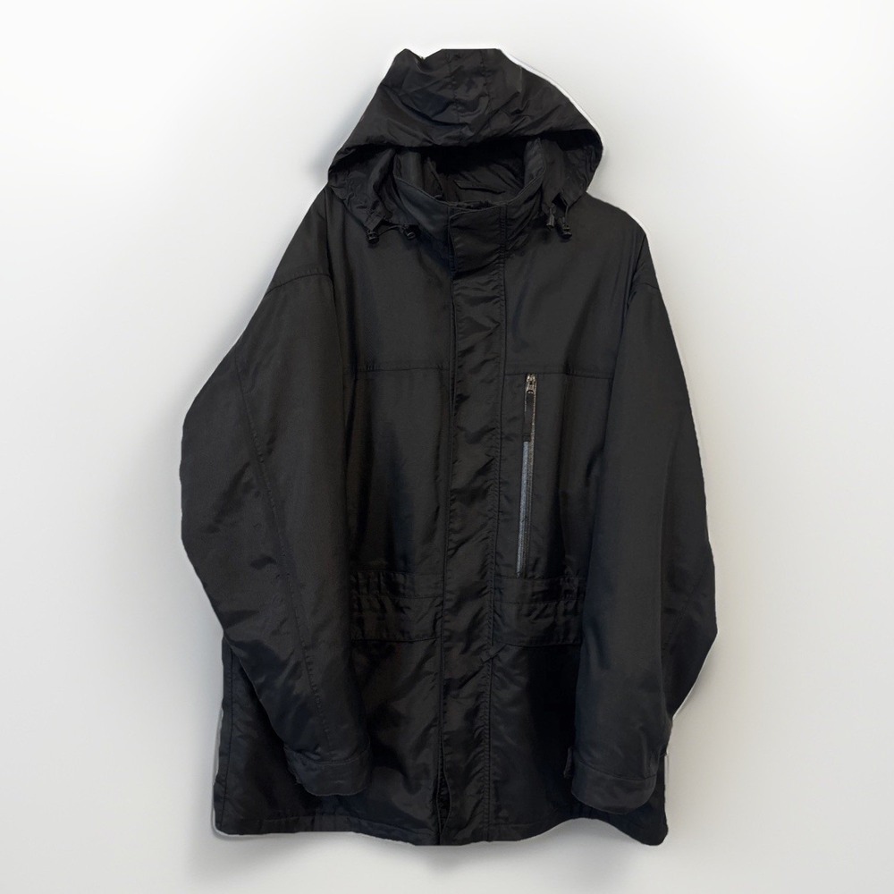 Armani Collezioni Italy 3-in-1 Parka Coat Removable Down Liner Black 44
